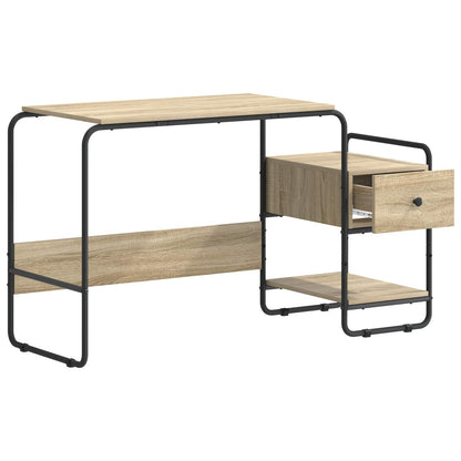 Bureau met opbergruimte Sonoma Eiken 131,5 x 50 x 75,5 cm