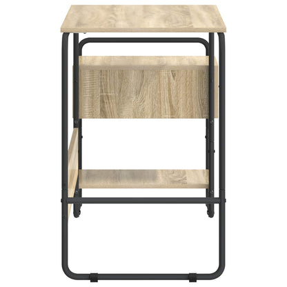 Bureau met opbergruimte Sonoma Eiken 131,5 x 50 x 75,5 cm