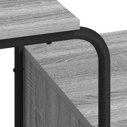 Bureau met opbergruimte Grijs Sonoma 131,5 x 50 x 75,5 cm