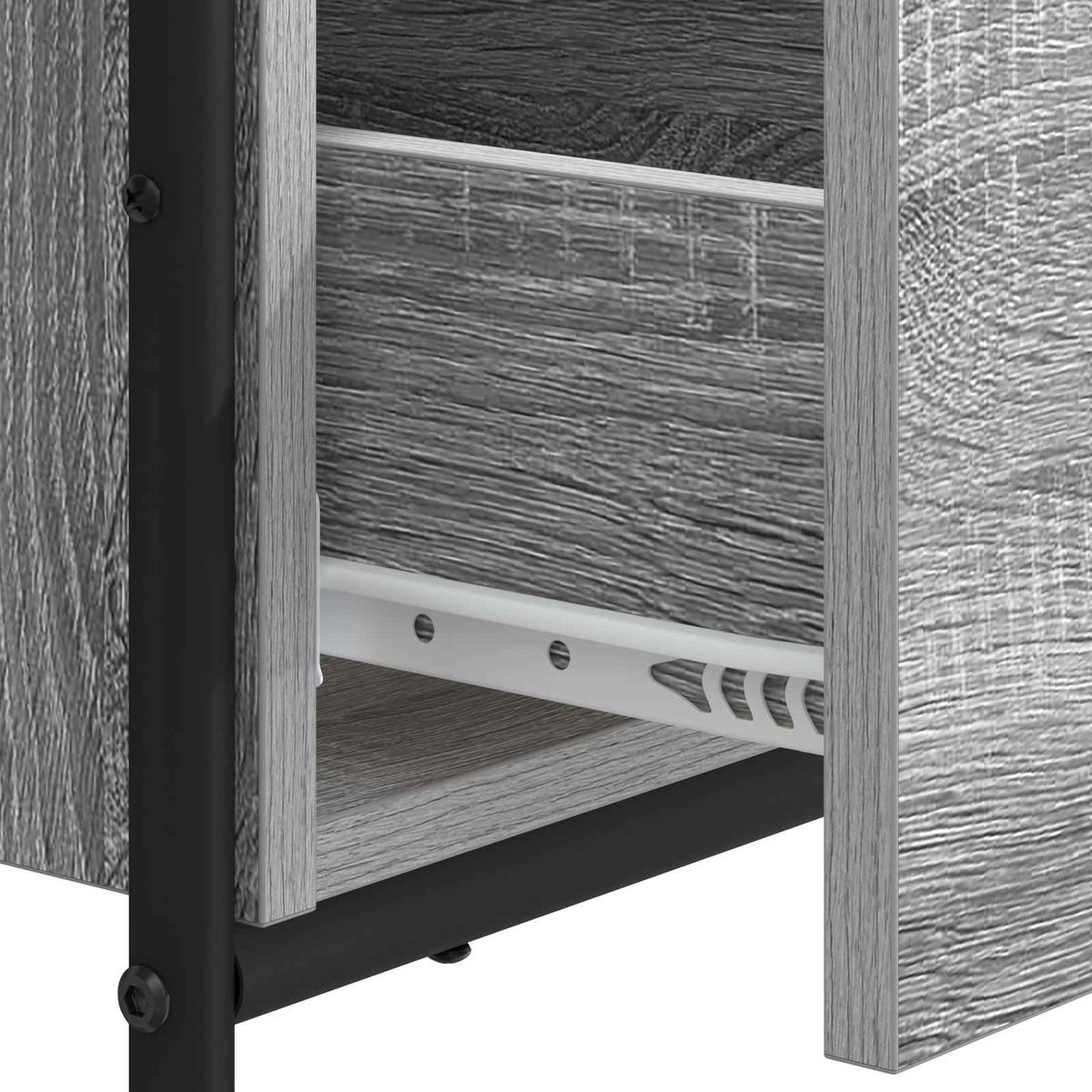 Bureau met opbergruimte Grijs Sonoma 131,5 x 50 x 75,5 cm