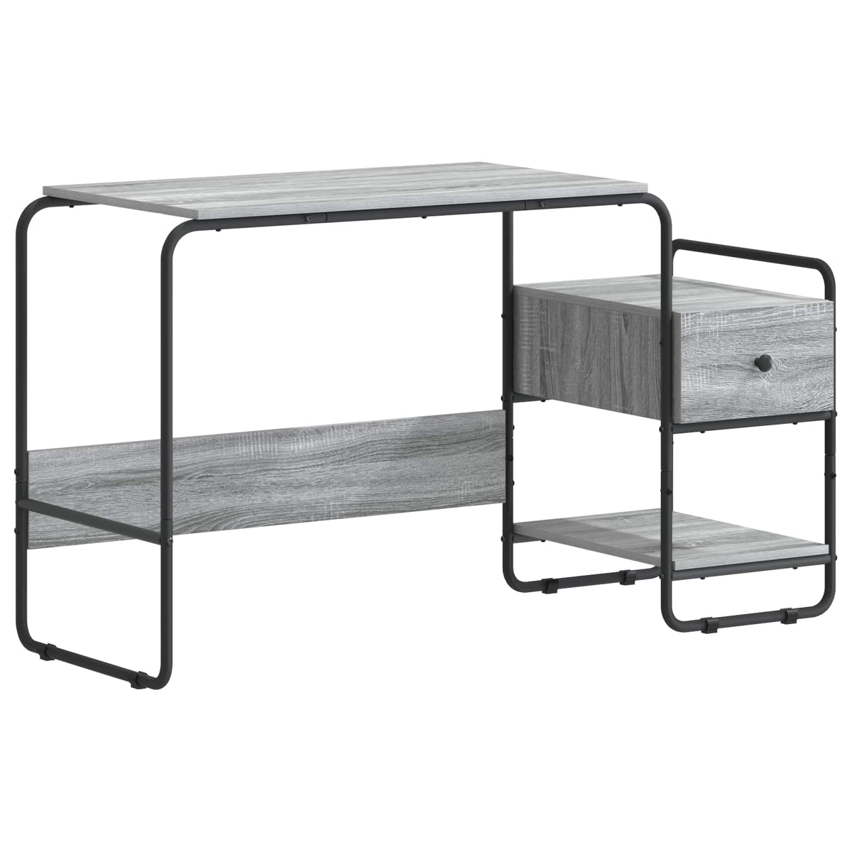 Bureau met opbergruimte Grijs Sonoma 131,5 x 50 x 75,5 cm