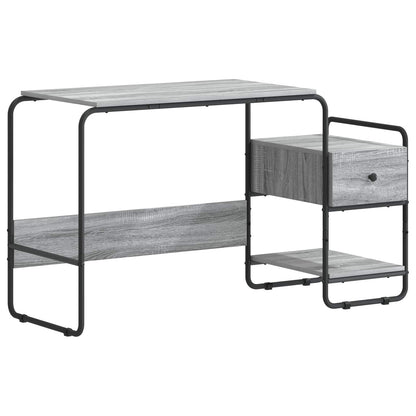 Bureau met opbergruimte Grijs Sonoma 131,5 x 50 x 75,5 cm