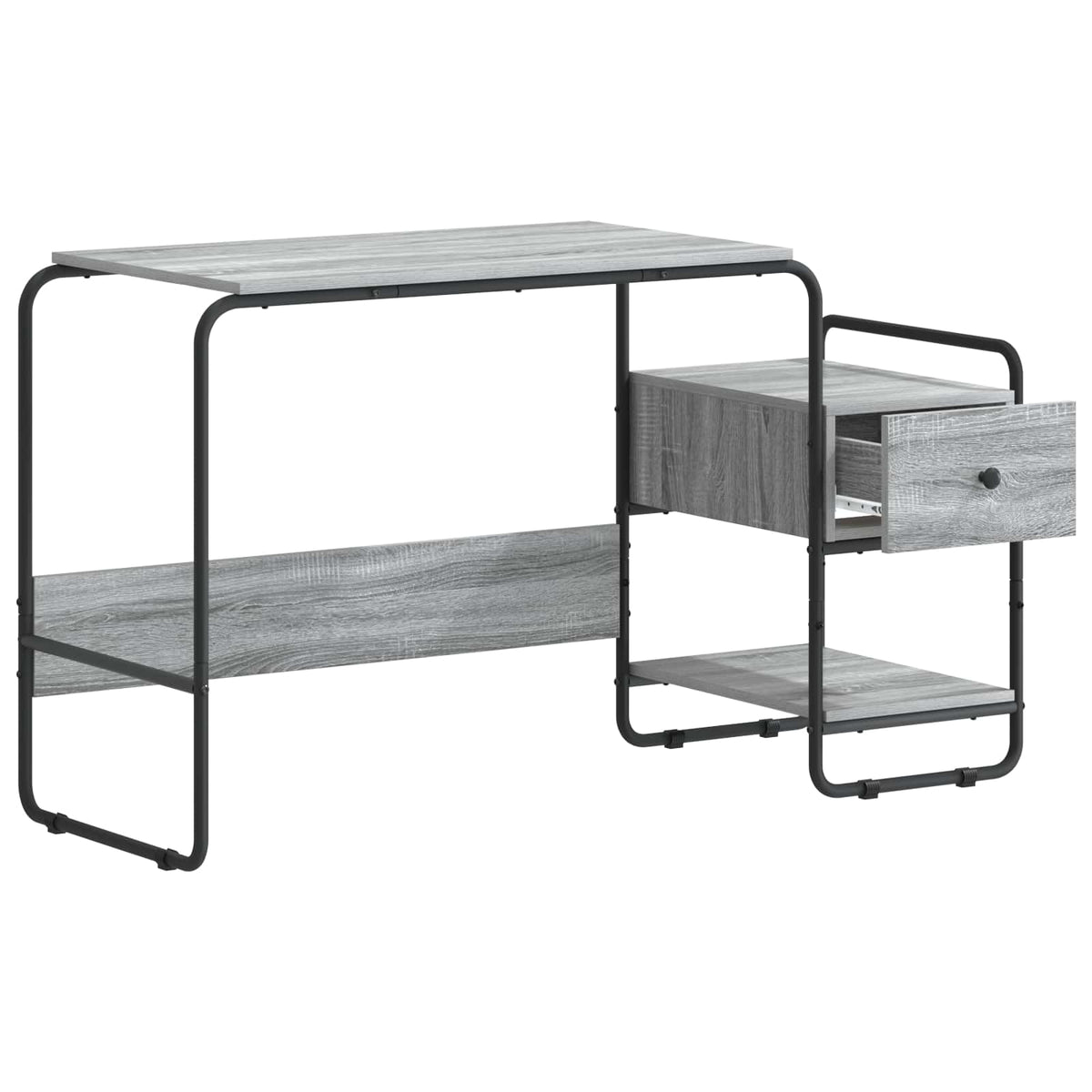 Bureau met opbergruimte Grijs Sonoma 131,5 x 50 x 75,5 cm