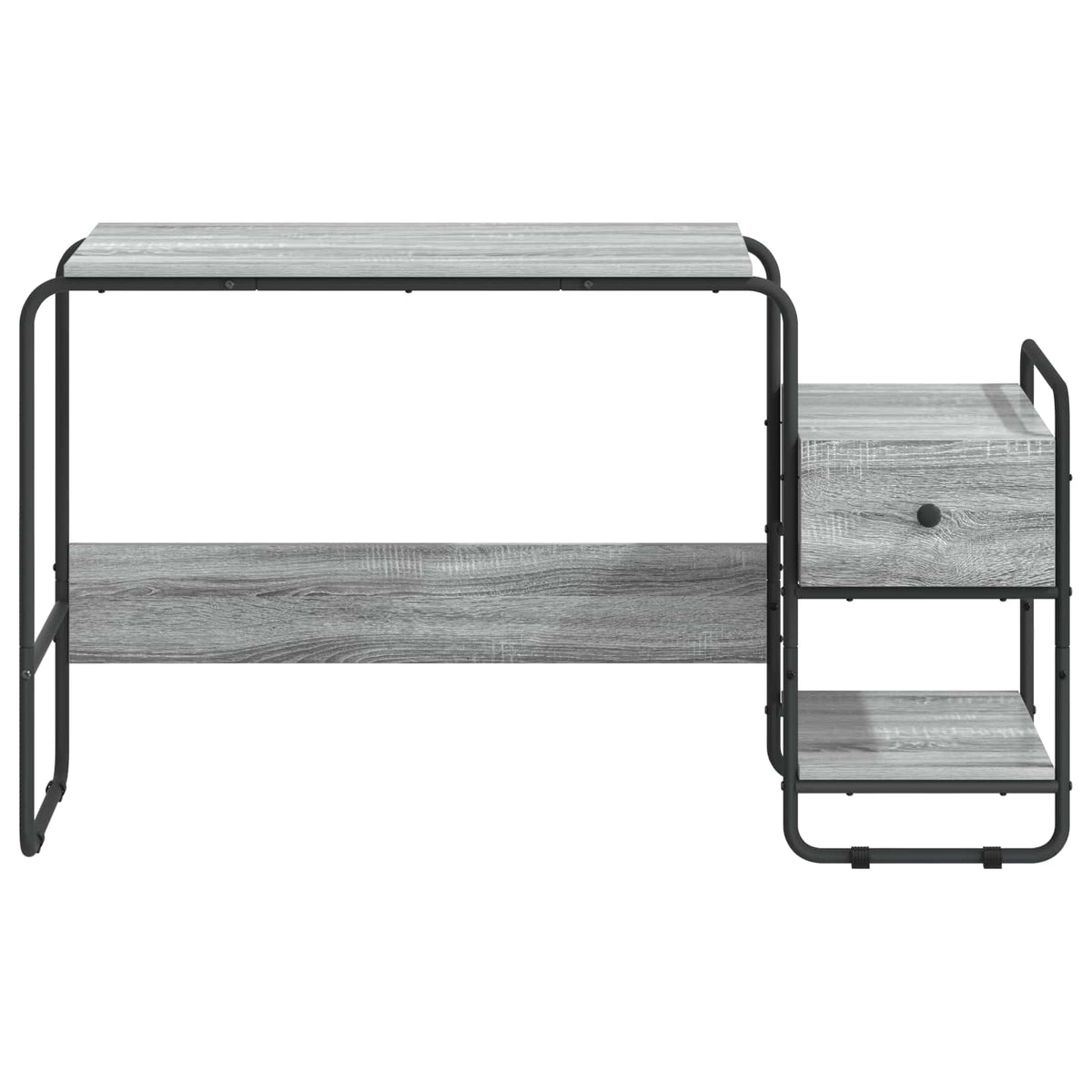 Bureau met opbergruimte Grijs Sonoma 131,5 x 50 x 75,5 cm