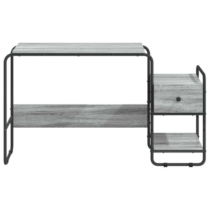 Bureau met opbergruimte Grijs Sonoma 131,5 x 50 x 75,5 cm