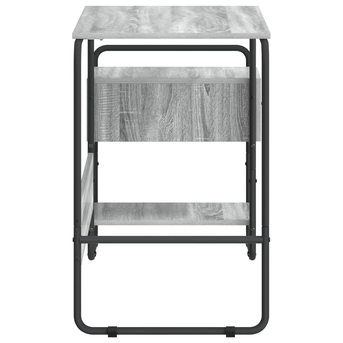 Bureau met opbergruimte Grijs Sonoma 131,5 x 50 x 75,5 cm