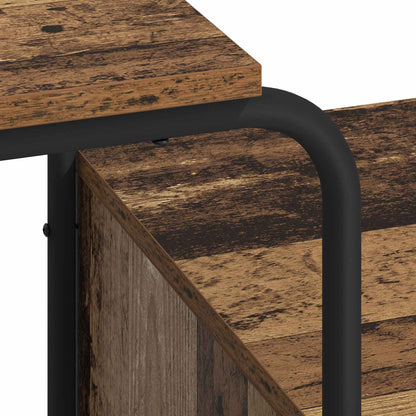 Bureau met opbergruimte Oud hout 131,5 x 50 x 75,5 cm