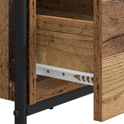 Bureau met opbergruimte Oud hout 131,5 x 50 x 75,5 cm