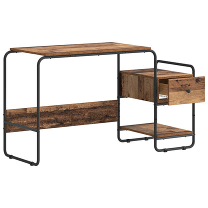 Bureau met opbergruimte Oud hout 131,5 x 50 x 75,5 cm