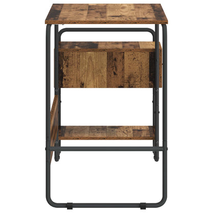 Bureau met opbergruimte Oud hout 131,5 x 50 x 75,5 cm