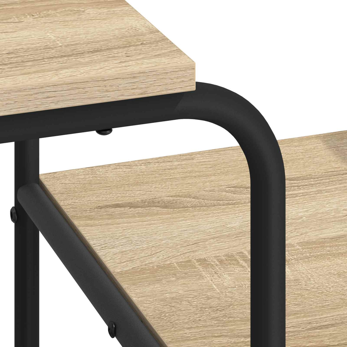 Bureau met opbergruimte Sonoma Eiken 131.5 x 50 x 75.5 cm