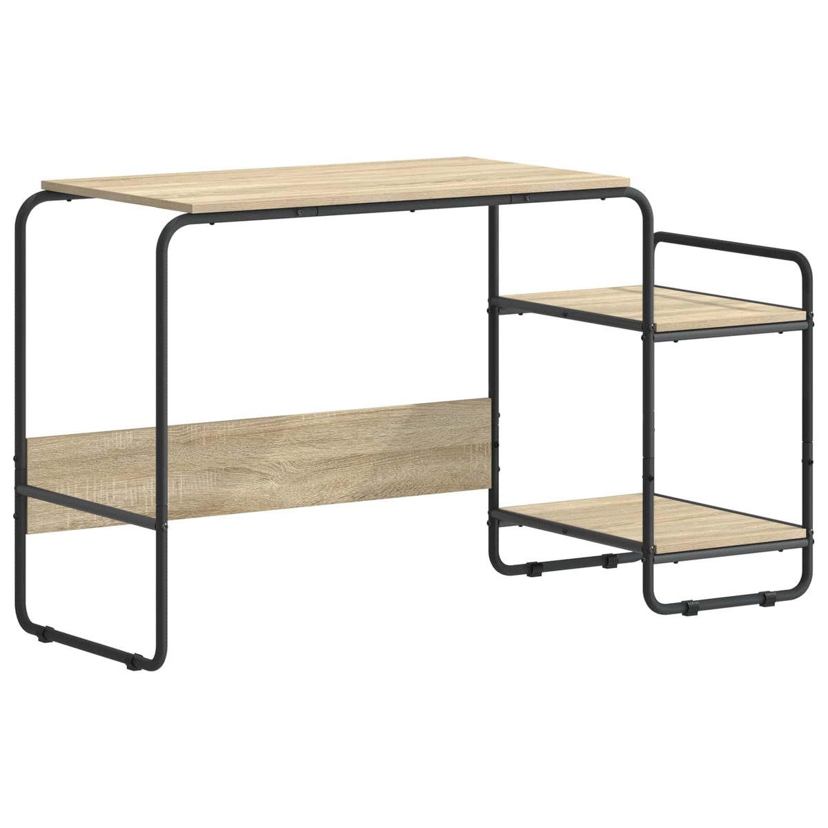 Bureau met opbergruimte Sonoma Eiken 131.5 x 50 x 75.5 cm