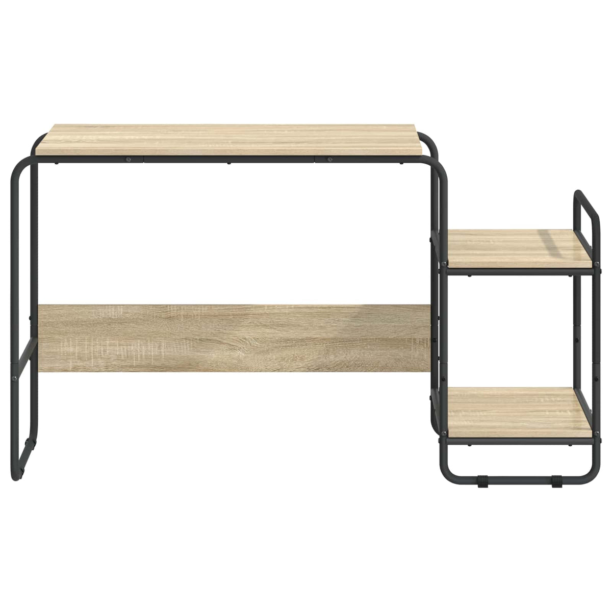 Bureau met opbergruimte Sonoma Eiken 131.5 x 50 x 75.5 cm