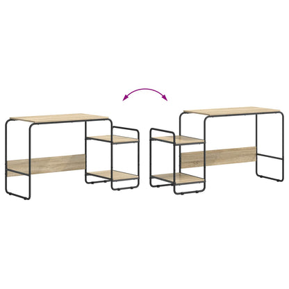 Bureau met opbergruimte Sonoma Eiken 131.5 x 50 x 75.5 cm