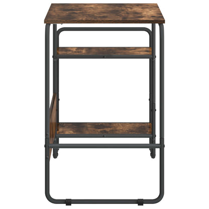 Bureau met opbergruimte Gerookt eiken 131.5 x 50 x 75.5 cm