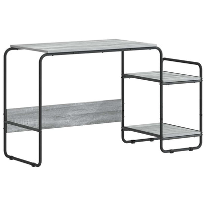 Bureau met opbergruimte Grijs Sonoma 131.5 x 50 x 75.5 cm