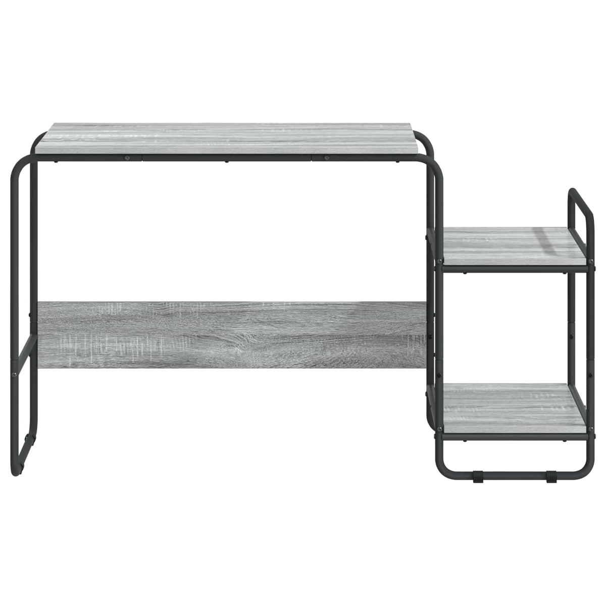 Bureau met opbergruimte Grijs Sonoma 131.5 x 50 x 75.5 cm