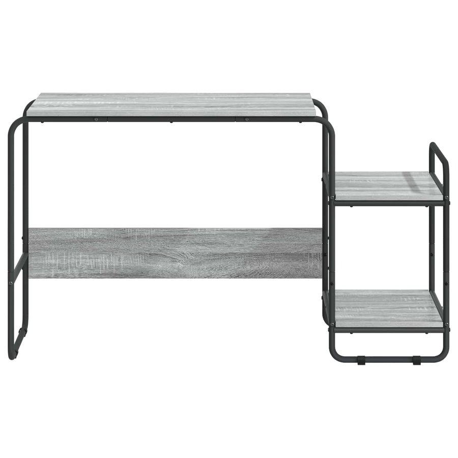 Bureau met opbergruimte Grijs Sonoma 131.5 x 50 x 75.5 cm