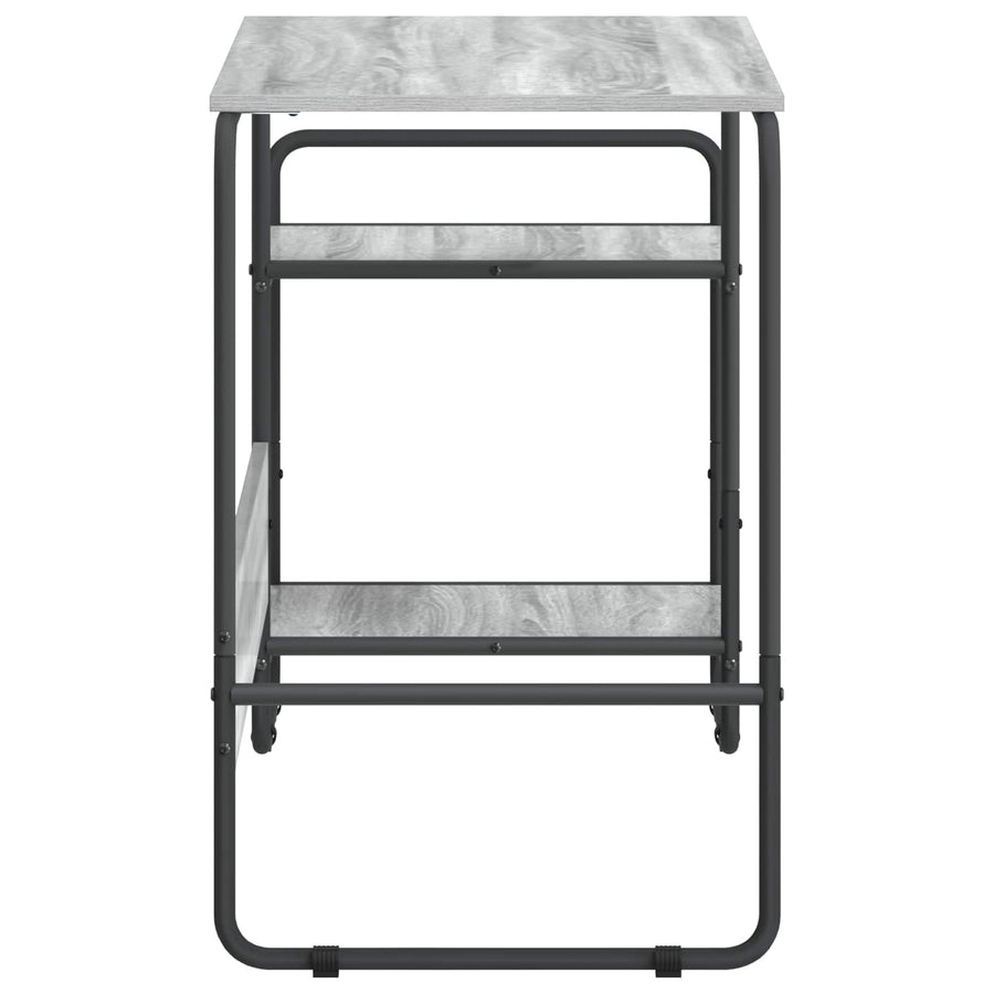 Bureau met opbergruimte Grijs Sonoma 131.5 x 50 x 75.5 cm