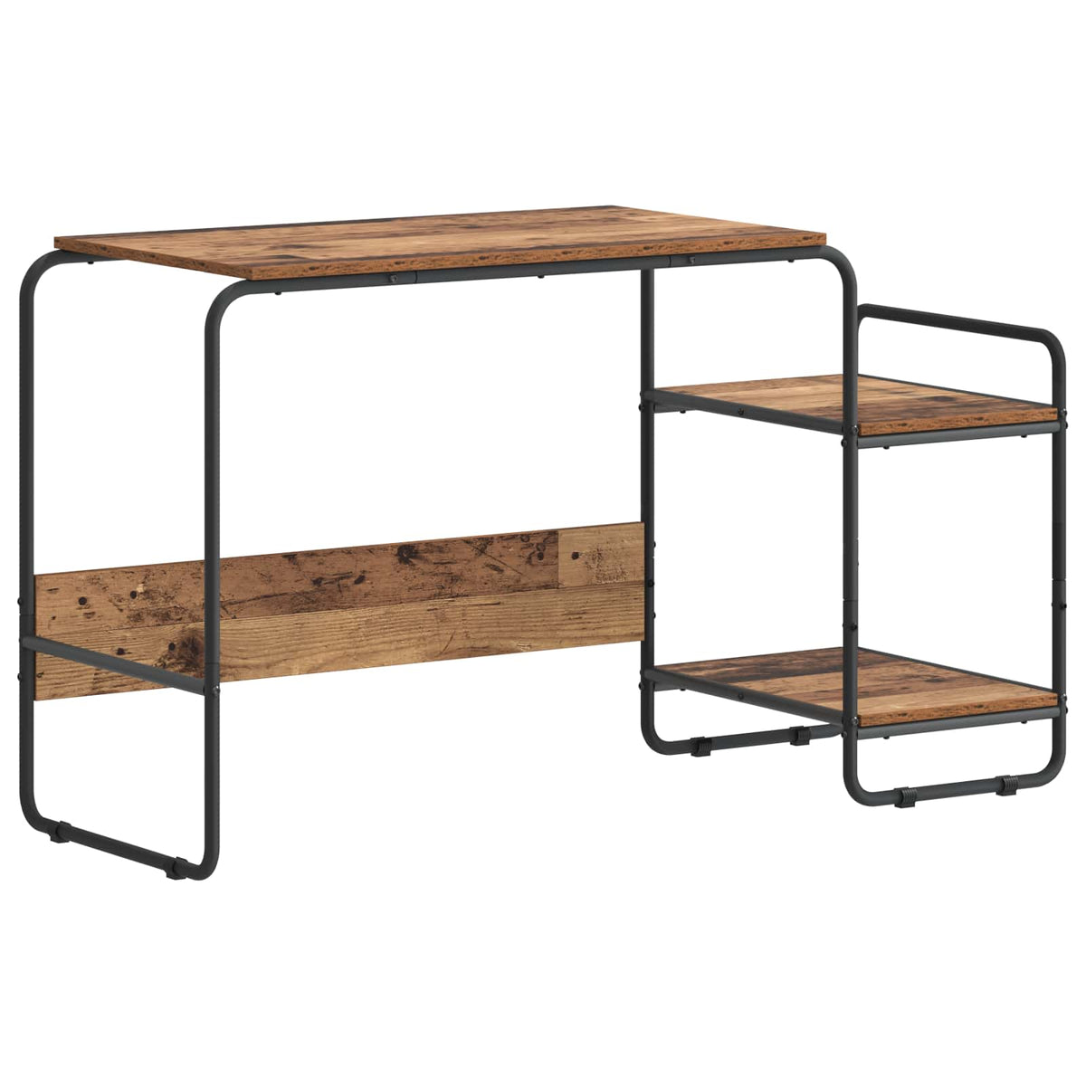 Bureau met opbergruimte Oud hout 131.5 x 50 x 75.5 cm