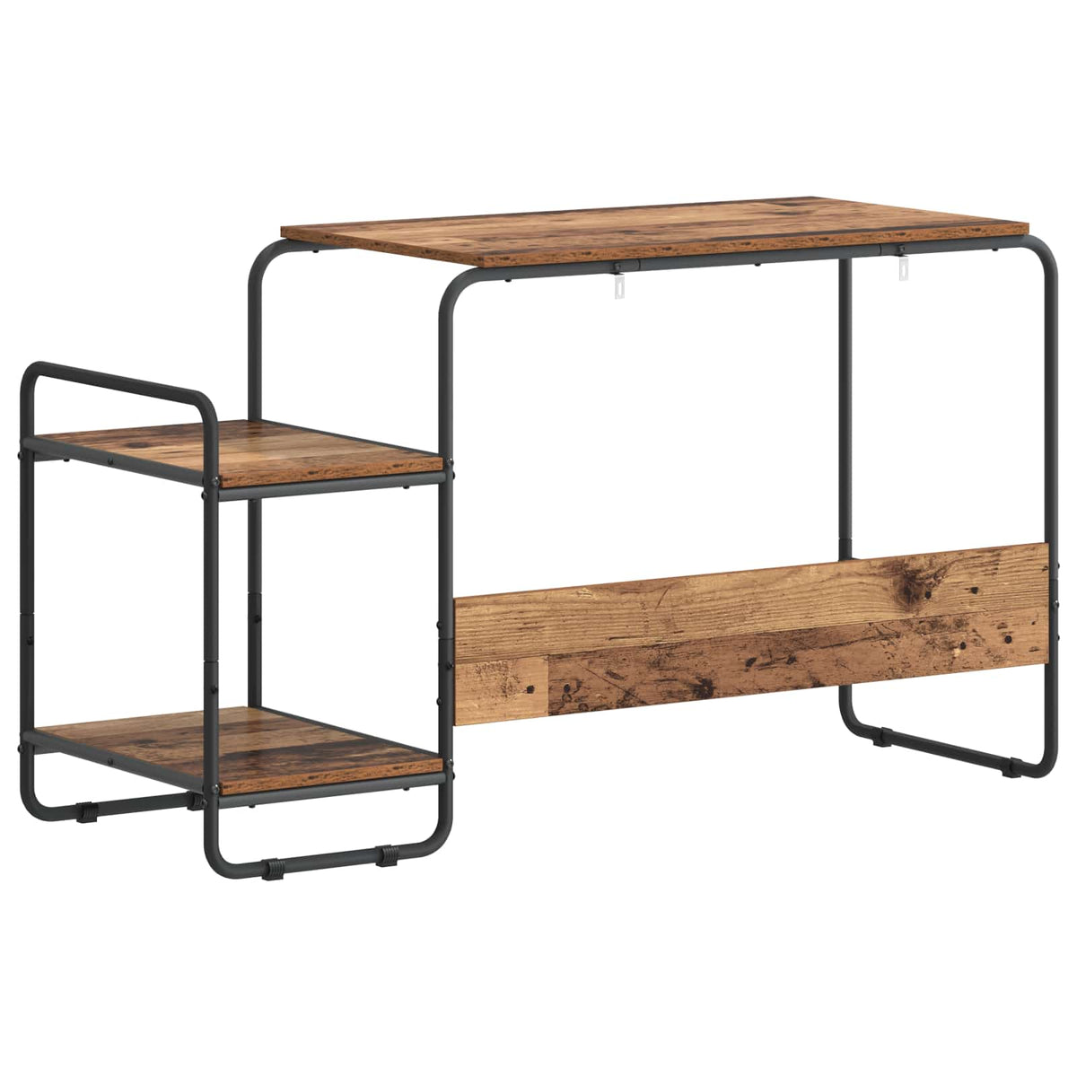 Bureau met opbergruimte Oud hout 131.5 x 50 x 75.5 cm