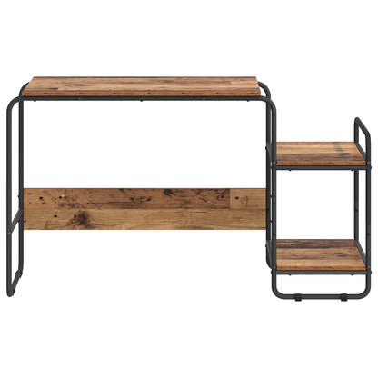 Bureau met opbergruimte Oud hout 131.5 x 50 x 75.5 cm
