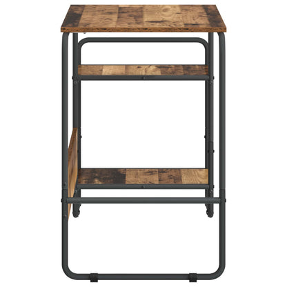 Bureau met opbergruimte Oud hout 131.5 x 50 x 75.5 cm