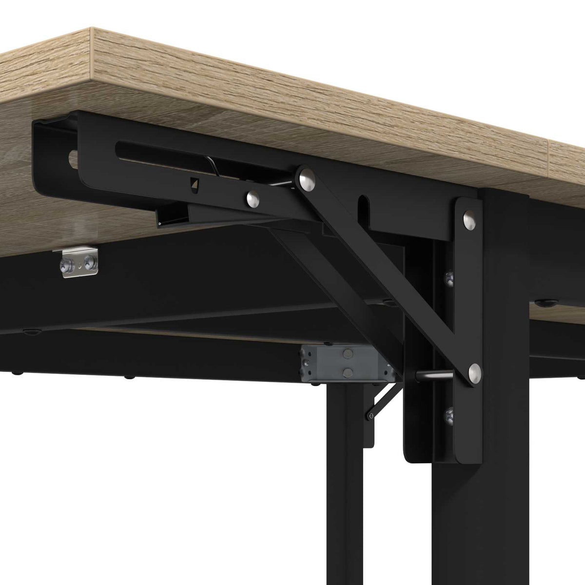 Uitschuifbare eettafel 120 x 81,5 x 75 cm Bewerkt hout