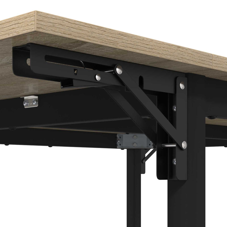 Uitschuifbare eettafel 120 x 81,5 x 75 cm Bewerkt hout