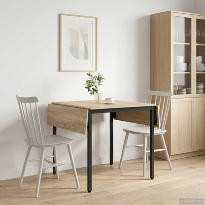 Uitschuifbare eettafel 120 x 81,5 x 75 cm Bewerkt hout