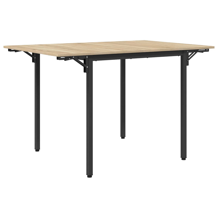 Uitschuifbare eettafel 120 x 81,5 x 75 cm Bewerkt hout