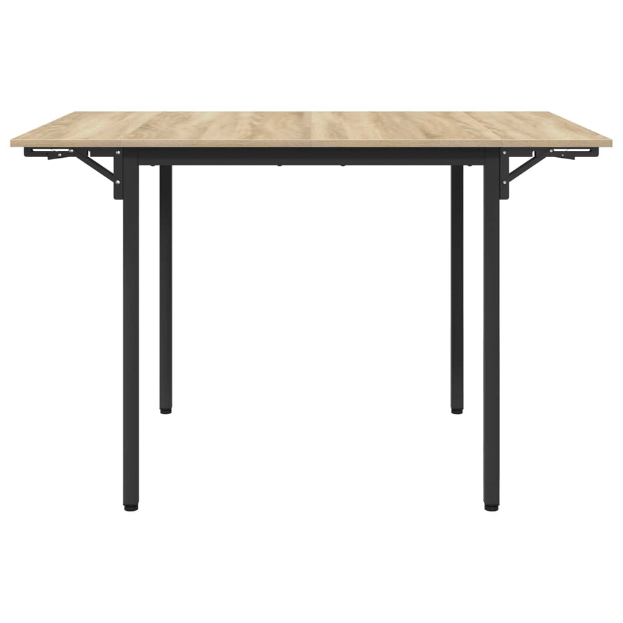 Uitschuifbare eettafel 120 x 81,5 x 75 cm Bewerkt hout