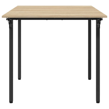 Uitschuifbare eettafel 120 x 81,5 x 75 cm Bewerkt hout