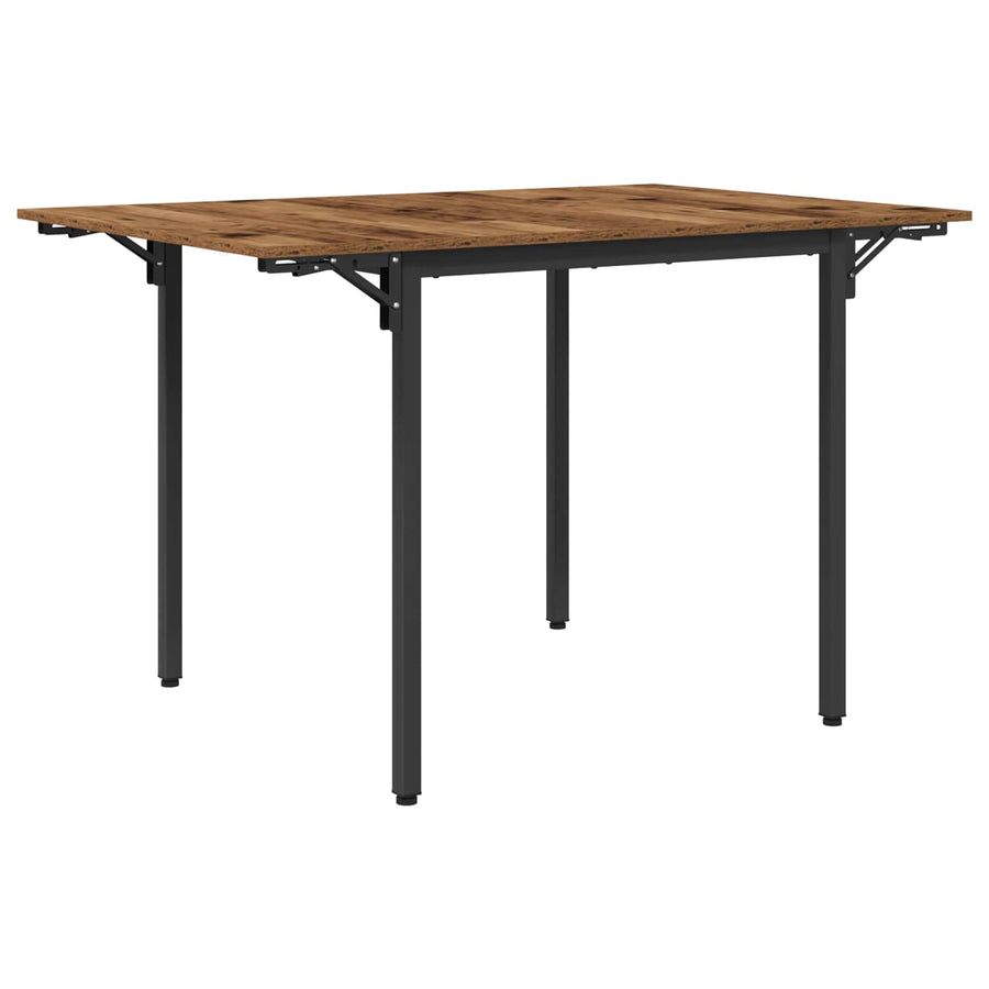 Uitschuifbare eettafel 120 x 81,5 x 75 cm Bewerkt hout Oud hout