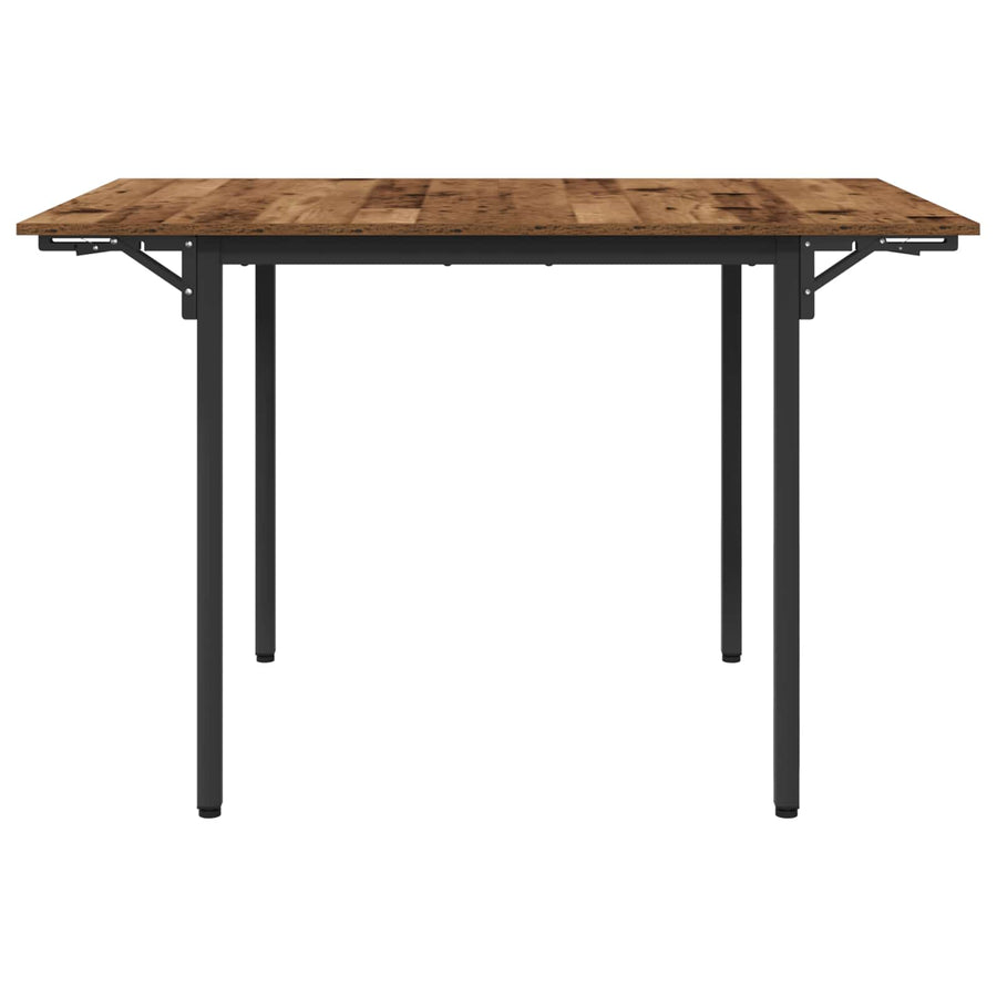 Uitschuifbare eettafel 120 x 81,5 x 75 cm Bewerkt hout Oud hout