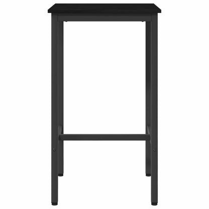 Bartafel 52 x 52 x 90 cm Bewerkt hout Zwart eiken Rechthoekig