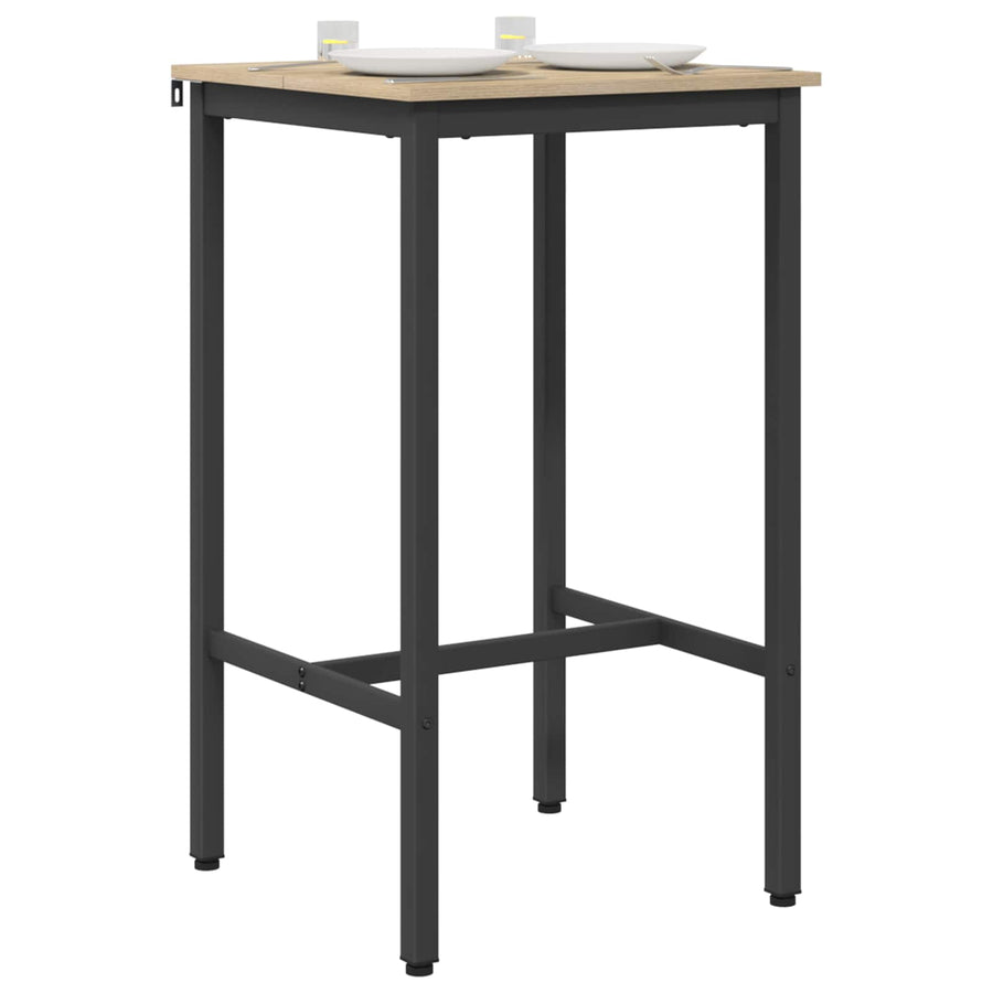 Bartafel 52 x 52 x 90 cm Bewerkt hout Sonoma Eiken Rechthoekig