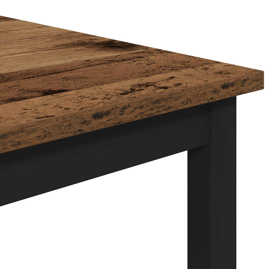Bartafel 52 x 52 x 90 cm Bewerkt hout Oud hout Rechthoekig