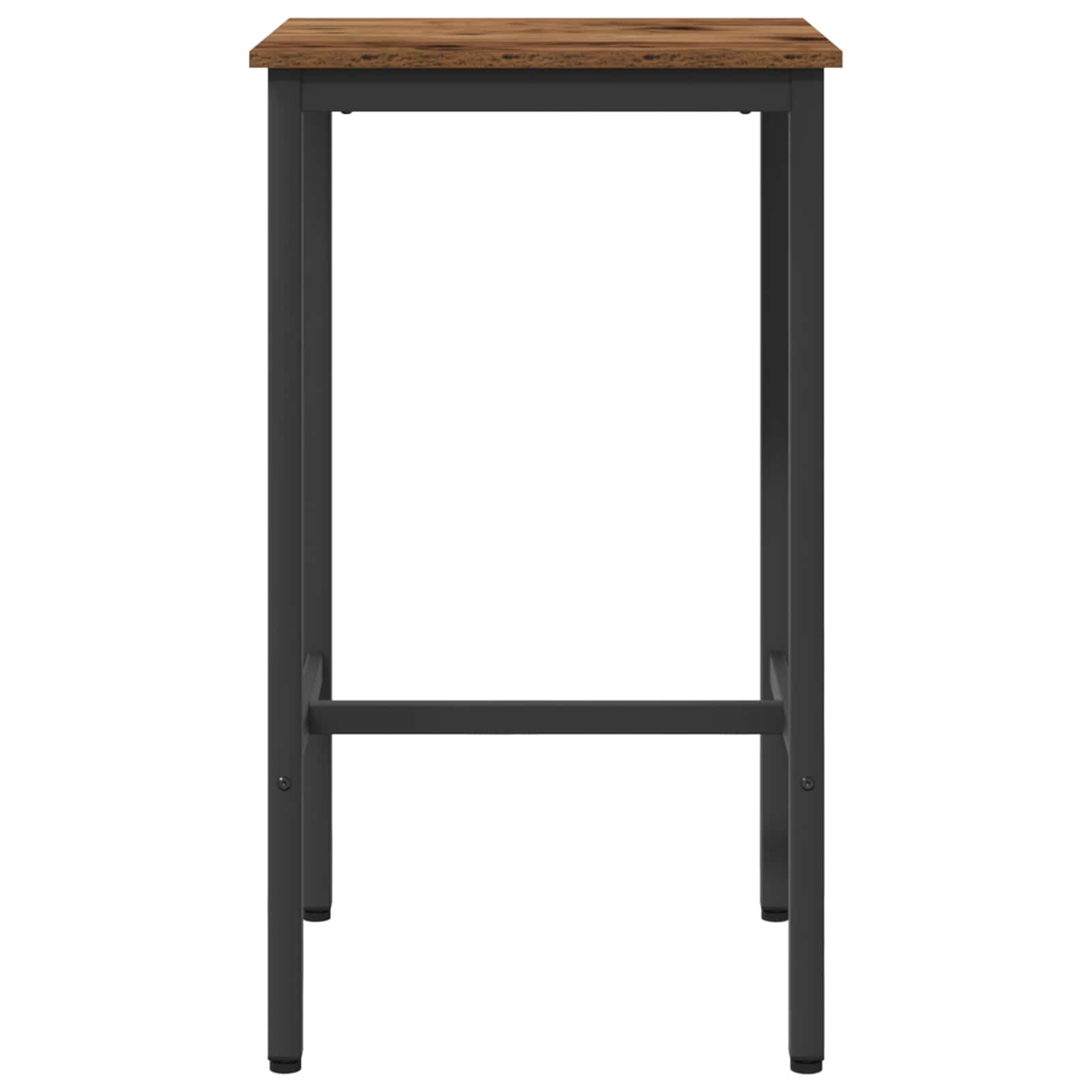 Bartafel 52 x 52 x 90 cm Bewerkt hout Oud hout Rechthoekig