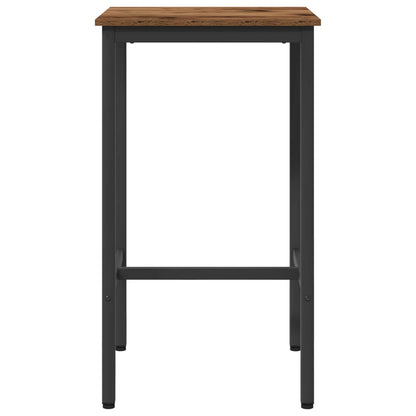 Bartafel 52 x 52 x 90 cm Bewerkt hout Oud hout Rechthoekig