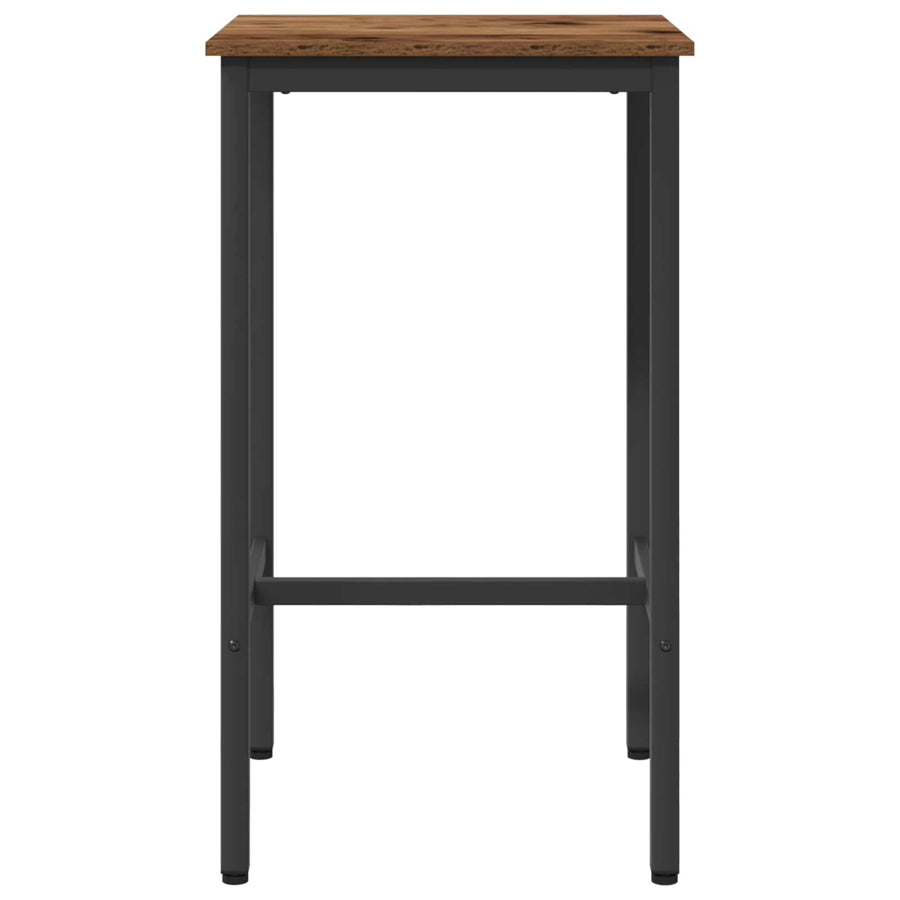 Bartafel 52 x 52 x 90 cm Bewerkt hout Oud hout Rechthoekig