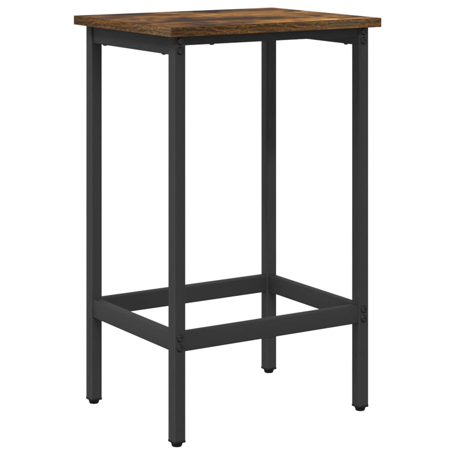 Barkruk Gerookt eiken 40 x 32 x 64 cm Bewerkt hout