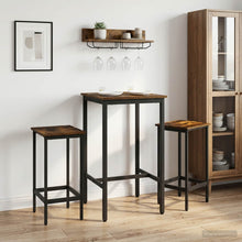 Barkruk 2 st Gerookt eiken 40 x 32 x 64 cm Bewerkt hout