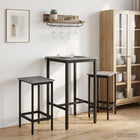 Barkruk 2 st Grijs Sonoma 40x32x64 cm