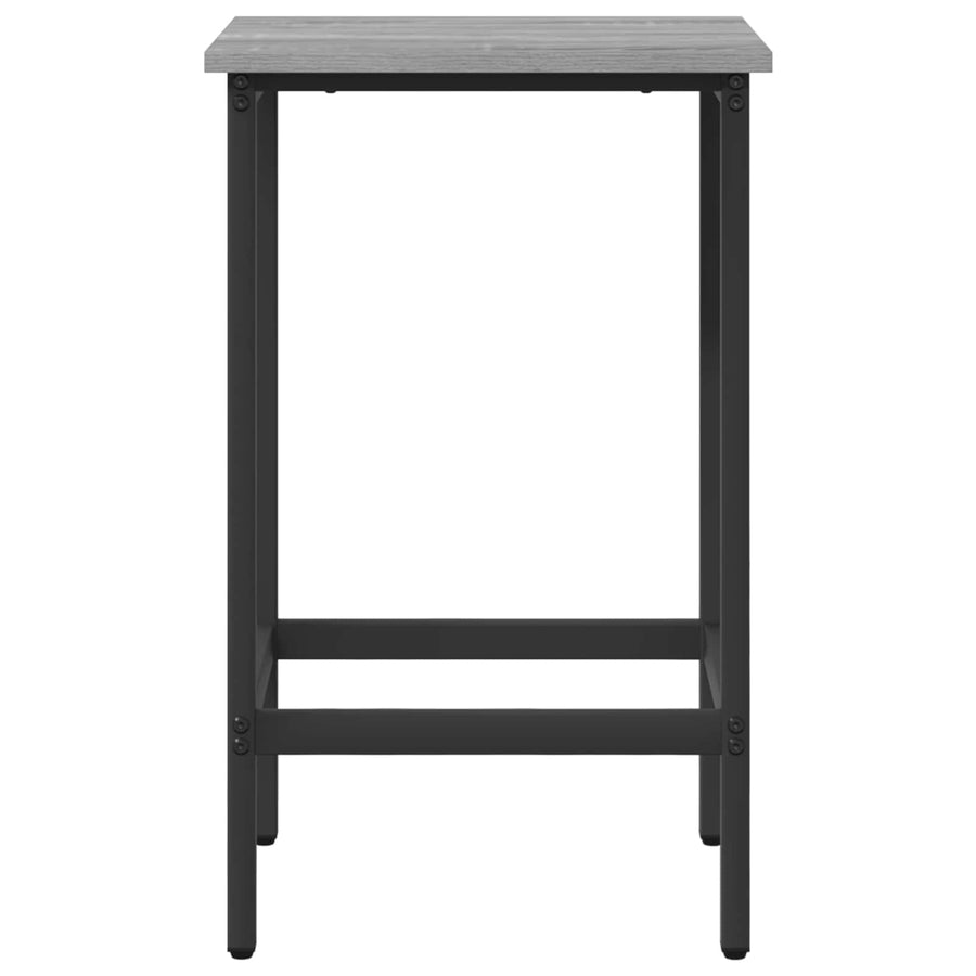 Barkruk 2 st Grijs Sonoma 40 x 32 x 64 cm Bewerkt hout