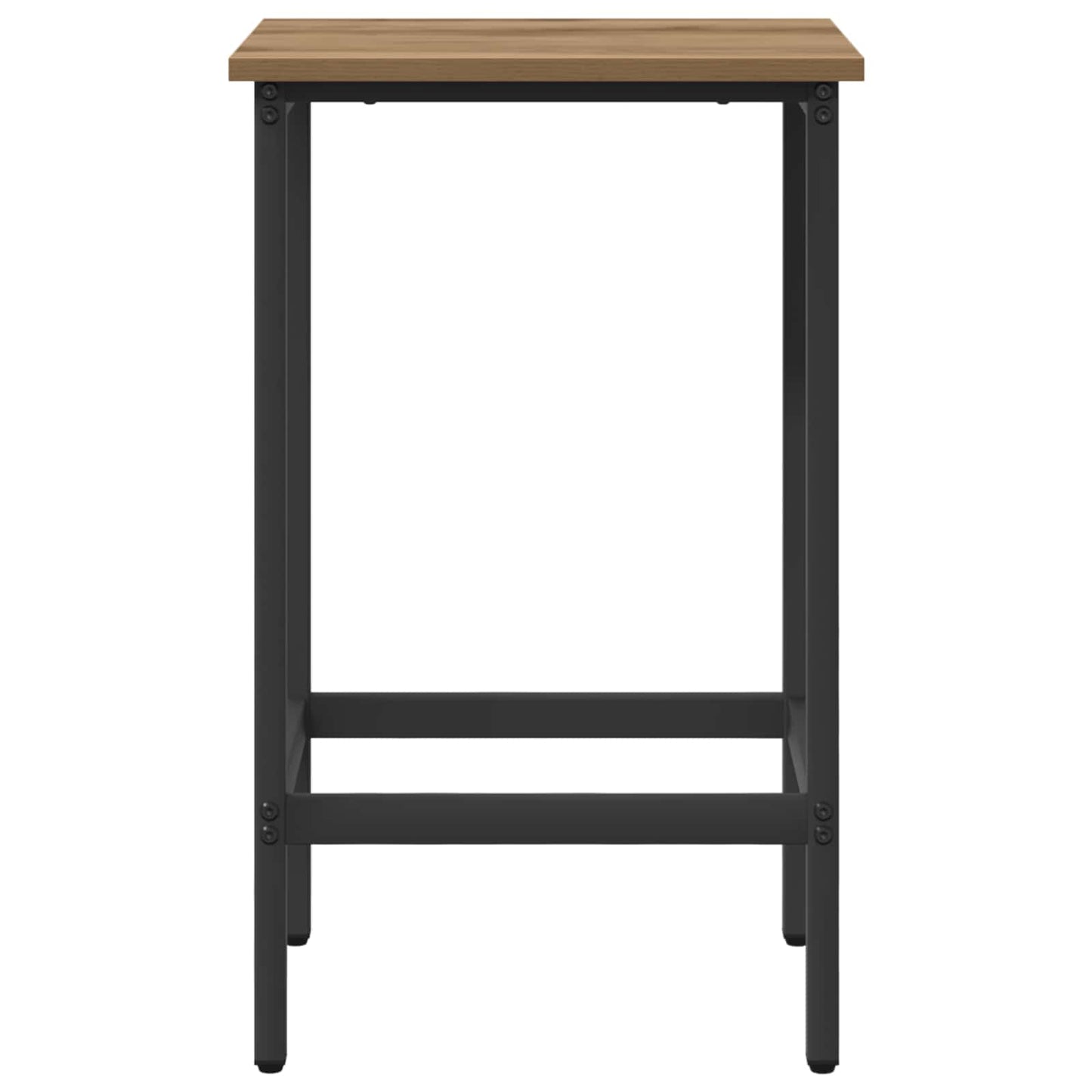 Barkruk 2 st Artisanaal eiken 40 x 32 x 64 cm Bewerkt hout