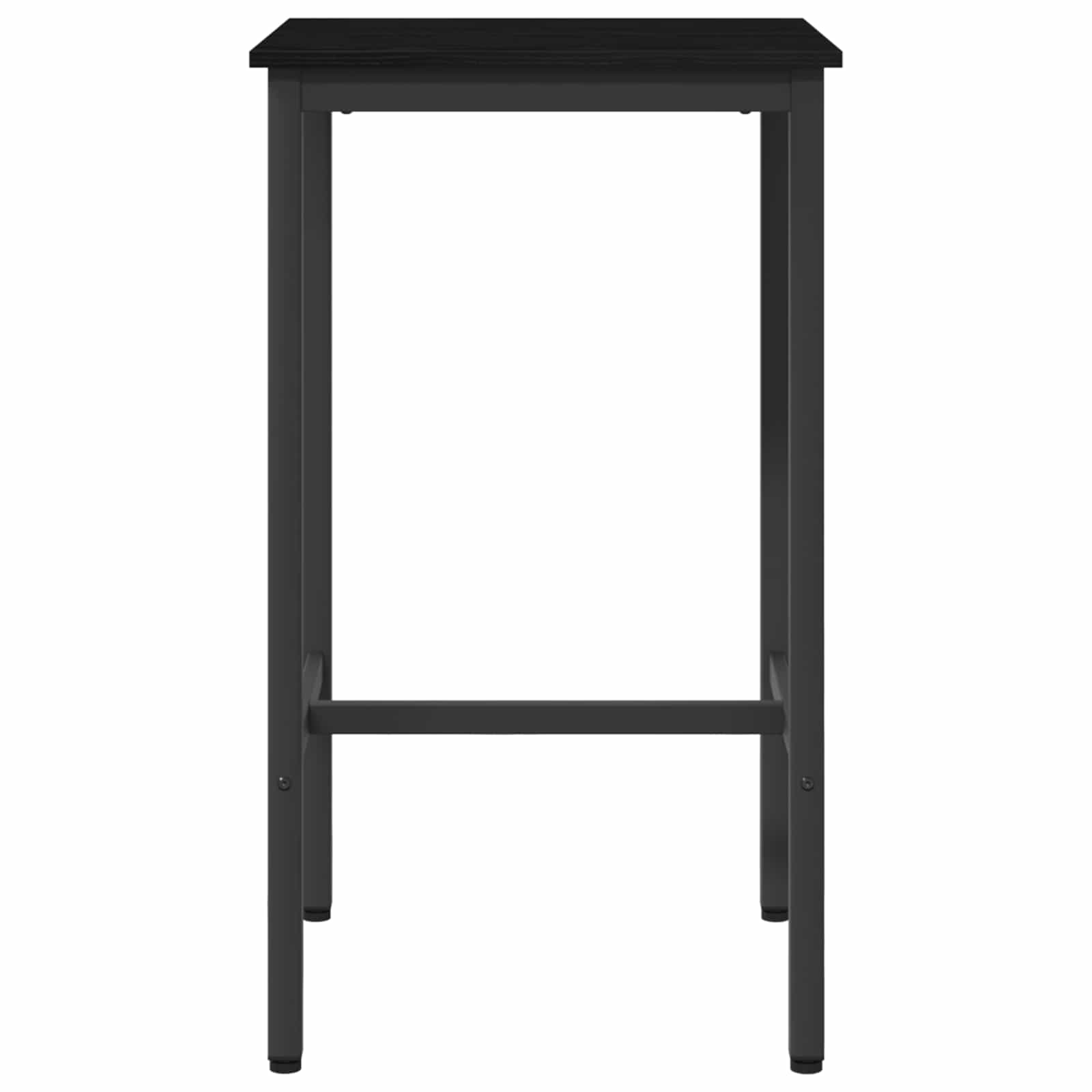 Bartafel 52 x 52 x 110 cm Bewerkt hout Zwart eiken Rechthoekig