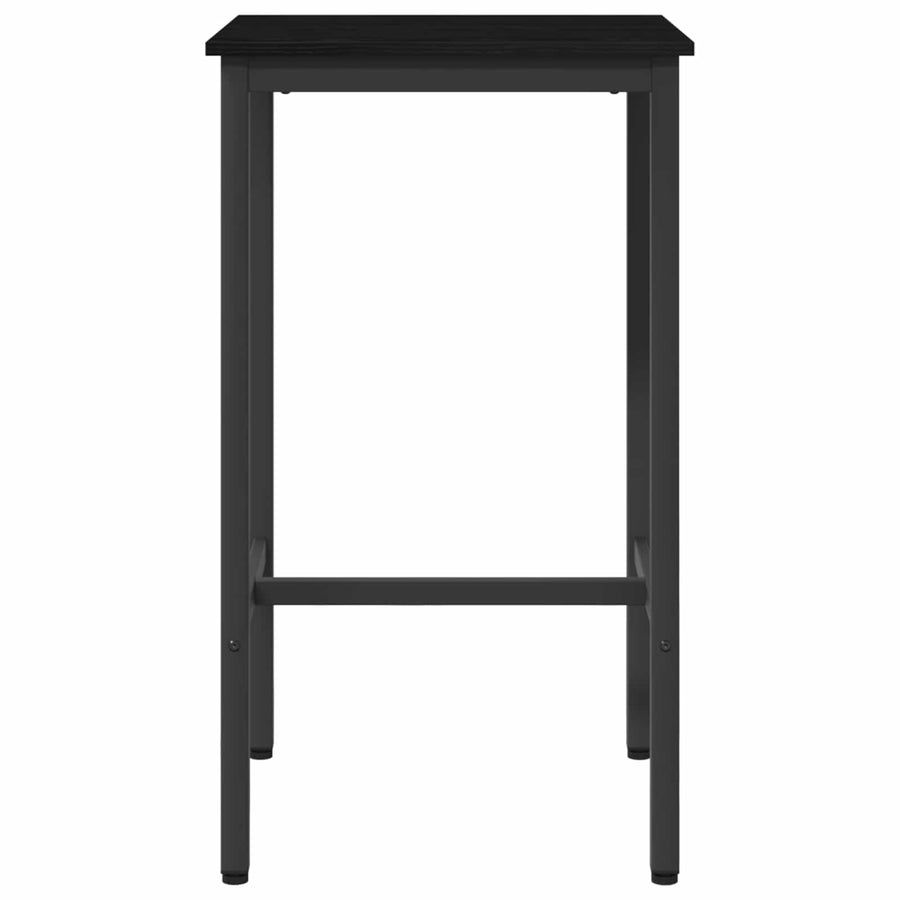 Bartafel 52 x 52 x 110 cm Bewerkt hout Zwart eiken Rechthoekig