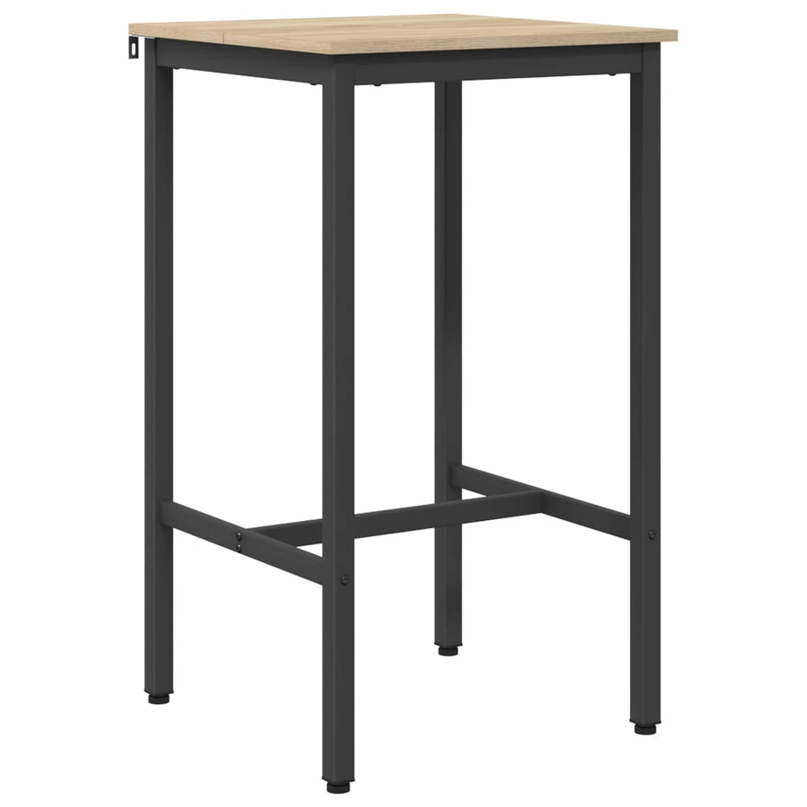 Bartafel 52 x 52 x 110 cm Bewerkt hout Sonoma Eiken Rechthoekig