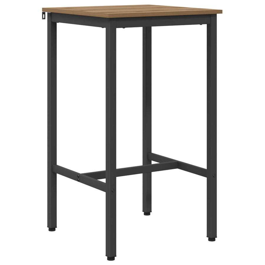 Bartafel 52 x 52 x 110 cm Bewerkt hout Artisanaal eiken